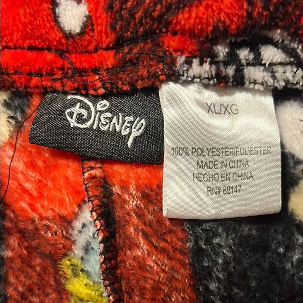 Disney Red and Black Fleece Pajama Pants - Picture 2 of 3
